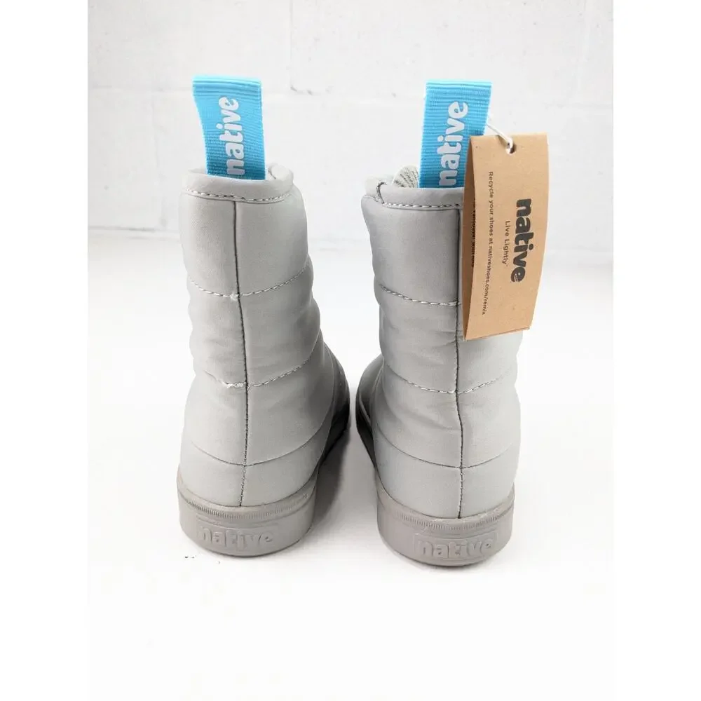 Native Chamonix Summit Bloom Pigeon Grey Winter Boots - Youth